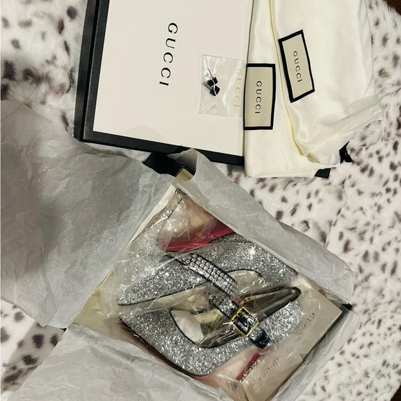 Gucci Glitter Heels - Picture 5 of 9